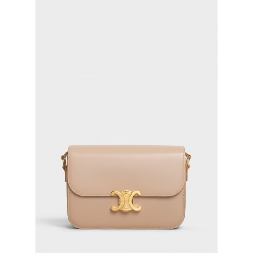 CELINE MEDIUM C BAG IN BICOLOUR QUILTED CALFSKIN CL87253 Camel