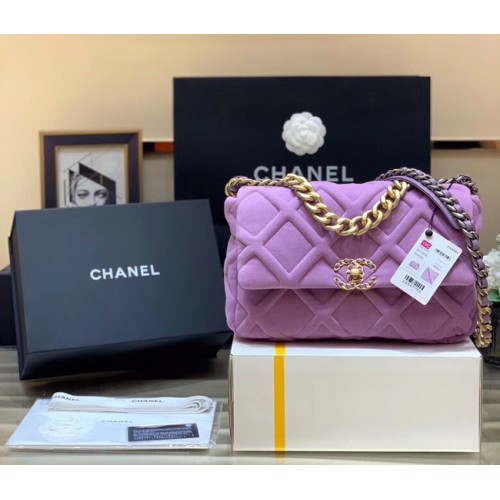 CHANEL 19 Flap Bag AS1160 AS1161 AS1162 Lavender
