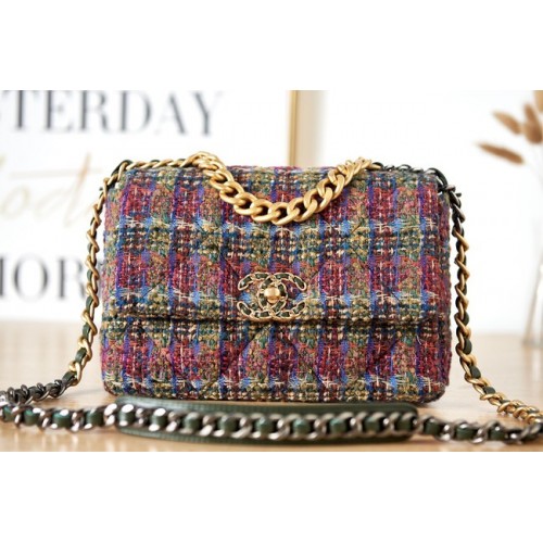 CHANEL 19 HANDBAG AS1160&AS1161 pink