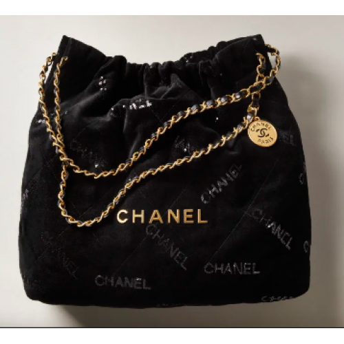 CHANEL 22 HANDBAG AS3261 Black