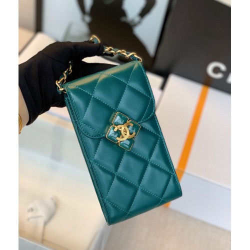 CHANEL Mobile phone case Card Holder AP1188 Green