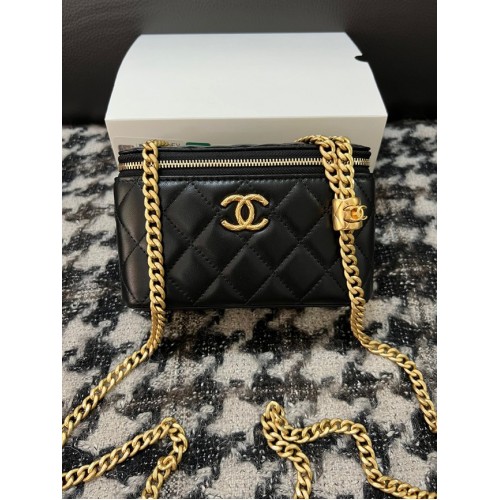 CHANEL VANITY WITH CHAIN 68106 Black