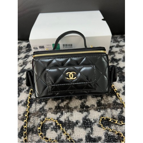CHANEL VANITY WITH CHAIN 68112 black