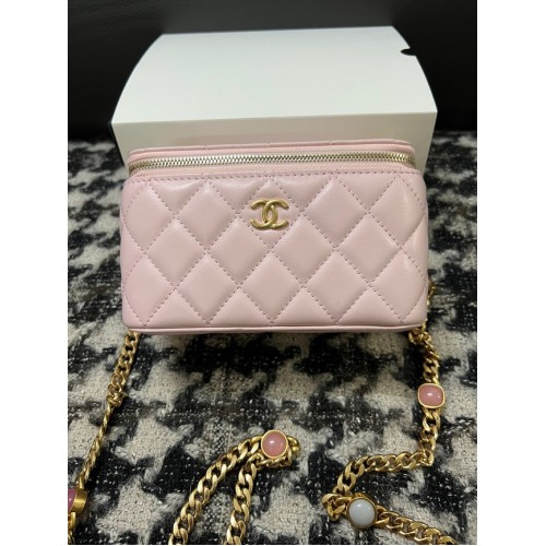 CHANEL VANITY WITH CHAIN AP2937 pink