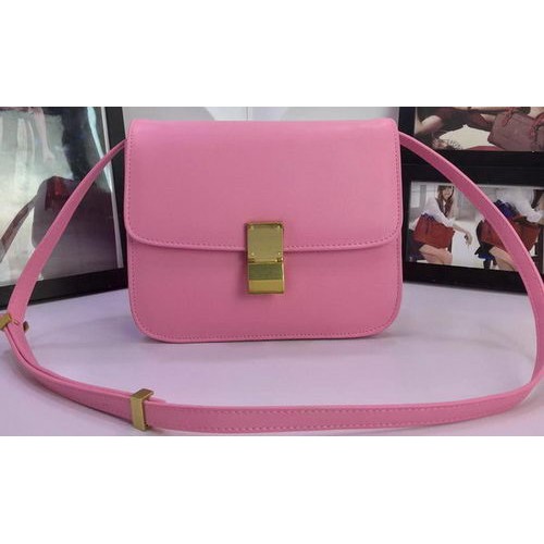 Celine Classic Box Flap Bag Calfskin Leather C88008 Pink