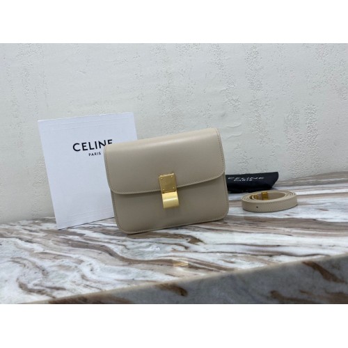 Celine Classic Box Teen Flap Bag Original Calfskin Leather 3379 Grey