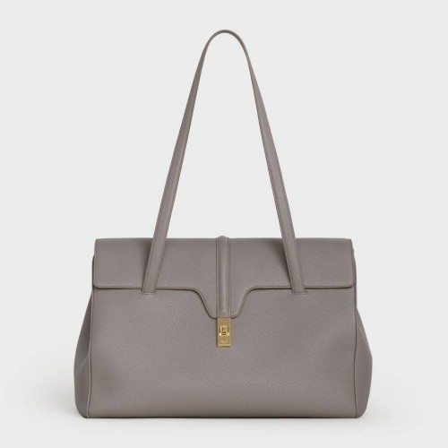 Celine LARGE SOFT 16 BAG IN SUPPLE GRAINED CALFSKIN 194043 GREY