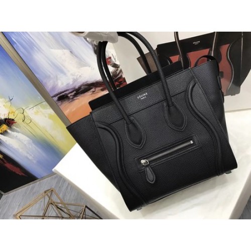Celine Luggage Micro Tote Bag Original Leather CLY33081M Black