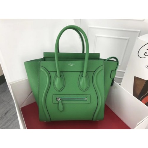 Celine Luggage Micro Tote Bag Original Leather CLY33081M Green