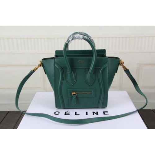 Celine Luggage Nano Bag Original Leather CTS3309 Green