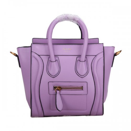 Celine Luggage Nano Bag Smooth Leather C106 Lavender