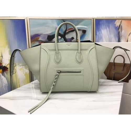 Celine Luggage Phantom Tote Bag Calfskin Leather CT3372 Light Grey