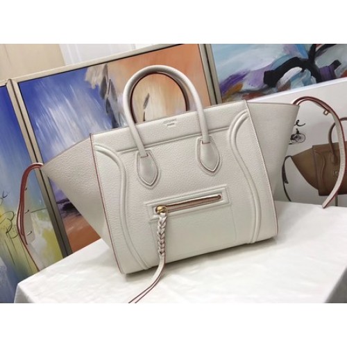 Celine Luggage Phantom Tote Bag Calfskin Leather CT3372 OffWhite