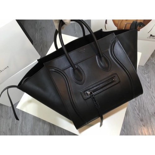 Celine Luggage Phantom Tote Bag Smooth Leather CT3372 Black