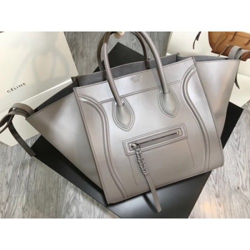 Celine Luggage Phantom Tote Bag Smooth Leather CT3372 Grey