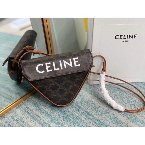 Celine MINI CABAS VERTICAL IN TRIOMPHE CANVAS 194355