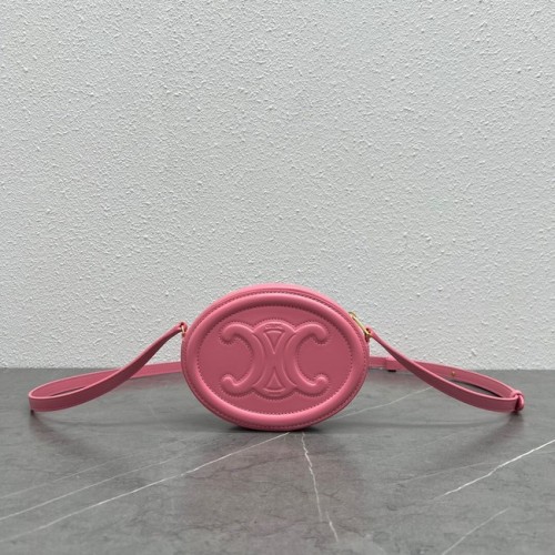 Celine OVAL BAG CUIR TRIOMPHE IN SMOOTH CALFSKIN 198603 pink