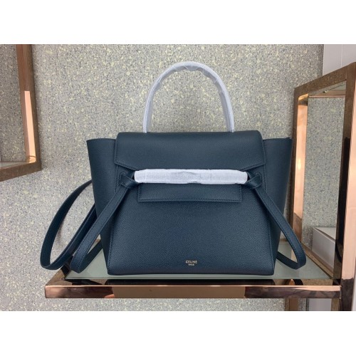 Celine Small Belt Bag Original Leather C9984 Dark Blue