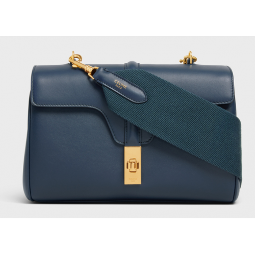 Celine TEEN SOFT 16 IN SMOOTH CALFSKIN 196853 NAVY BLUE
