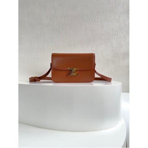 Celine TEEN TRIOMPHE BAG CALFSKIN MINERAL C8006 Brown