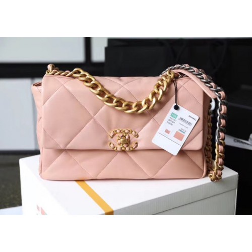 Chanel 19 flap bag AS1161 pink