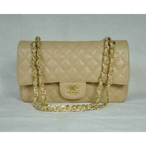 Chanel 2.55 Quilted Flap Bag 1112 Apricot with Gold Hardware