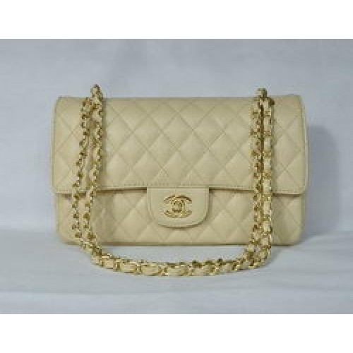 Chanel 2.55 Quilted Flap Bag 1112 Beige with Gold Hardware