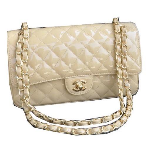 Chanel 2.55 Series Bag Apricot Sheepskin Leather CHA1112 Gold