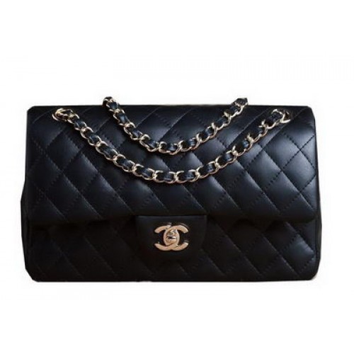 Chanel 2.55 Series Bag Original Black Sheepskin CHA1112 Gold
