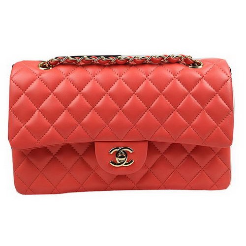 Chanel 2.55 Series Bags Orange Original Leather CFA1112 Gold
