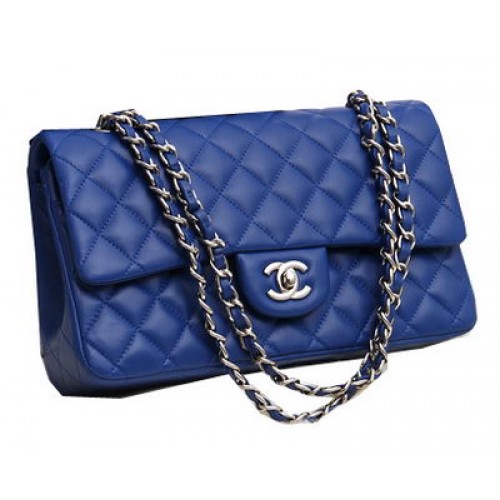 Chanel 2.55 Series Bags Original Lambskin Leather CFA1112 Blue