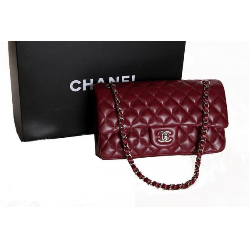 Chanel 2.55 Series Original Leather Classic Flap Bag A01112 Burgundy