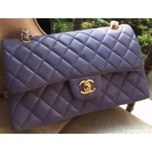 Chanel 2.55 Series Flap Bag Lavender Original Leather A01112 Gold