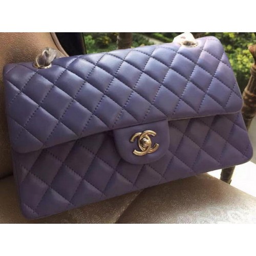 Chanel 2.55 Series Flap Bag Lavender Original Leather A01112 Silver