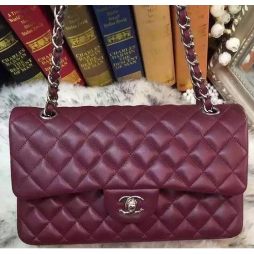 Chanel 2.55 Series Flap Bag Original Sheepskin Leather A09765 Burgundy