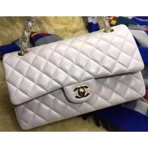 Chanel 2.55 Series Flap Bag Original Sheepskin Leather A09765 OffWhite