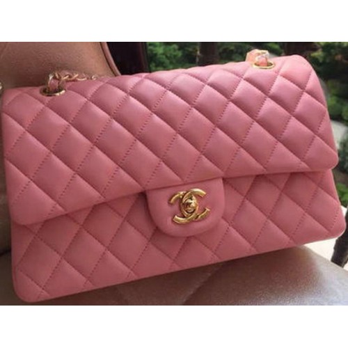 Chanel 2.55 Series Flap Bag Pink Original Leather A01112 Gold