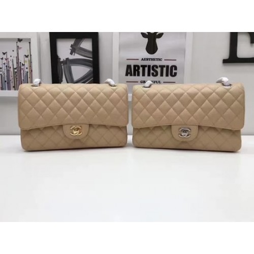 Chanel 2.55 Series Flap Bags Original Cannage Pattern A1112 Apricot