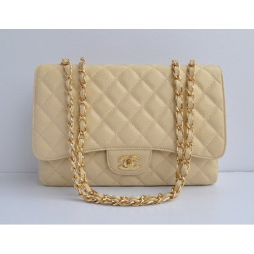 Chanel 2.55 Flap Bag 28600 Cream with gold chain