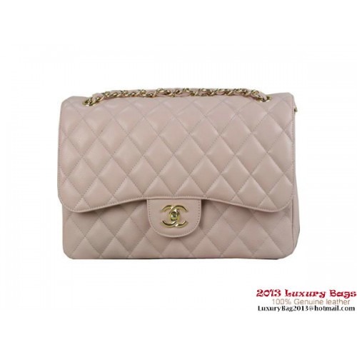 Chanel A01113 Classic Flap Bag Original Cannage Patterns Leather Pink