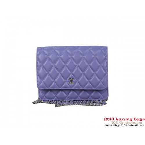 Chanel A33814 Original Leather mini Flap Bag Violet