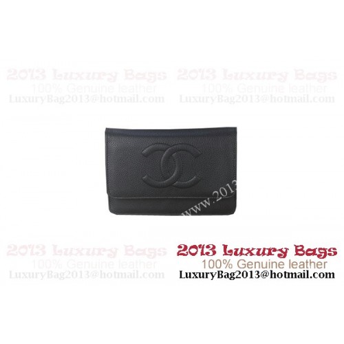 Chanel A48654 Black Original Grainy Leather mini Flap Bag