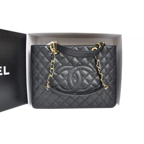 Chanel A50995 Original Caviar Leather Shoulder Bag Black