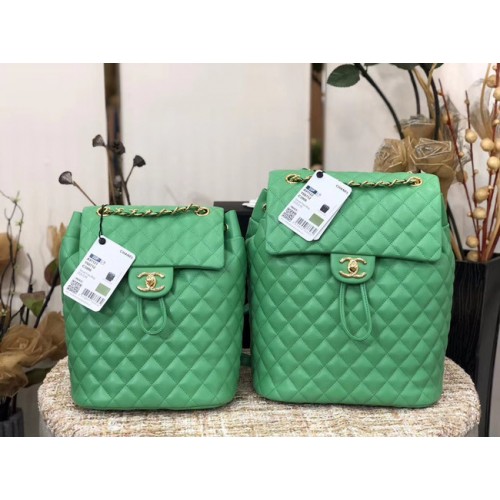 Chanel Backpack Sheepskin Original Leather 83431 green