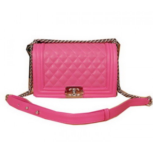 Chanel Boy Flap Shoulder Bag Original Leather A6870 Rose