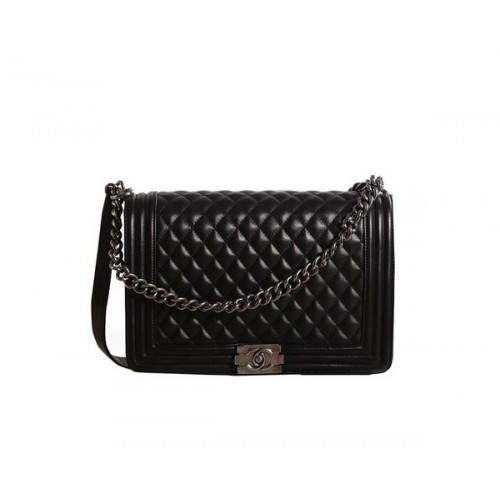 Chanel Boy Flap Shoulder Bag in Original Leather A67087 Black