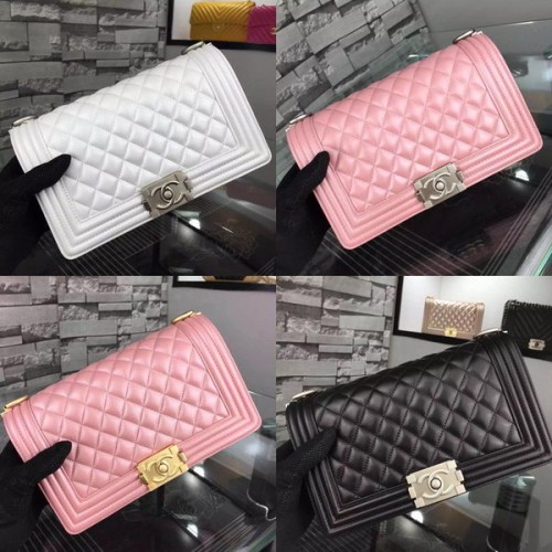 Chanel Boy Flap Shoulder Bags Fluorescence Leather A5708