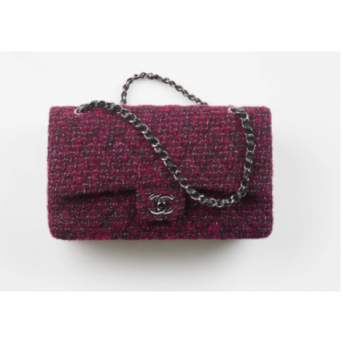 Chanel CLASSIC HANDBAG A01112 Dark Pink