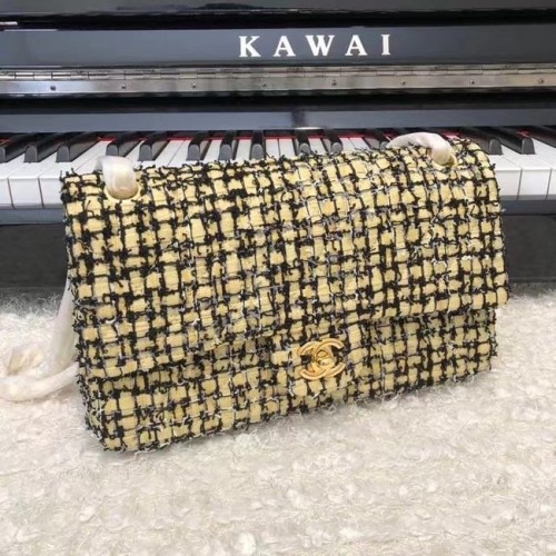 Chanel CLASSIC HANDBAG A01112 greengold