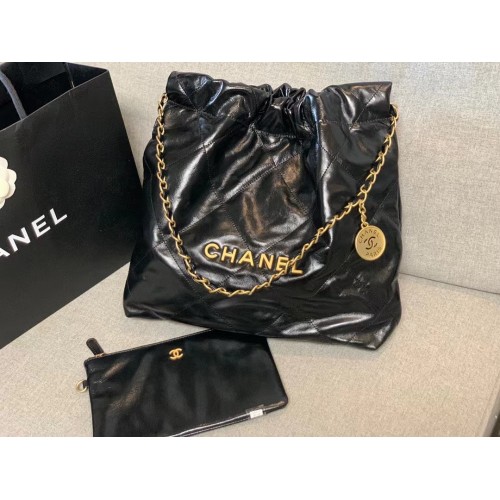 Chanel Calf leather shopping bag AS3261 black